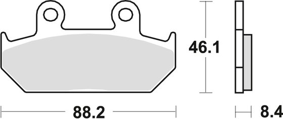 VT 600 C SHADOW (1988 - 1988) sintered metal brake pad | TRW